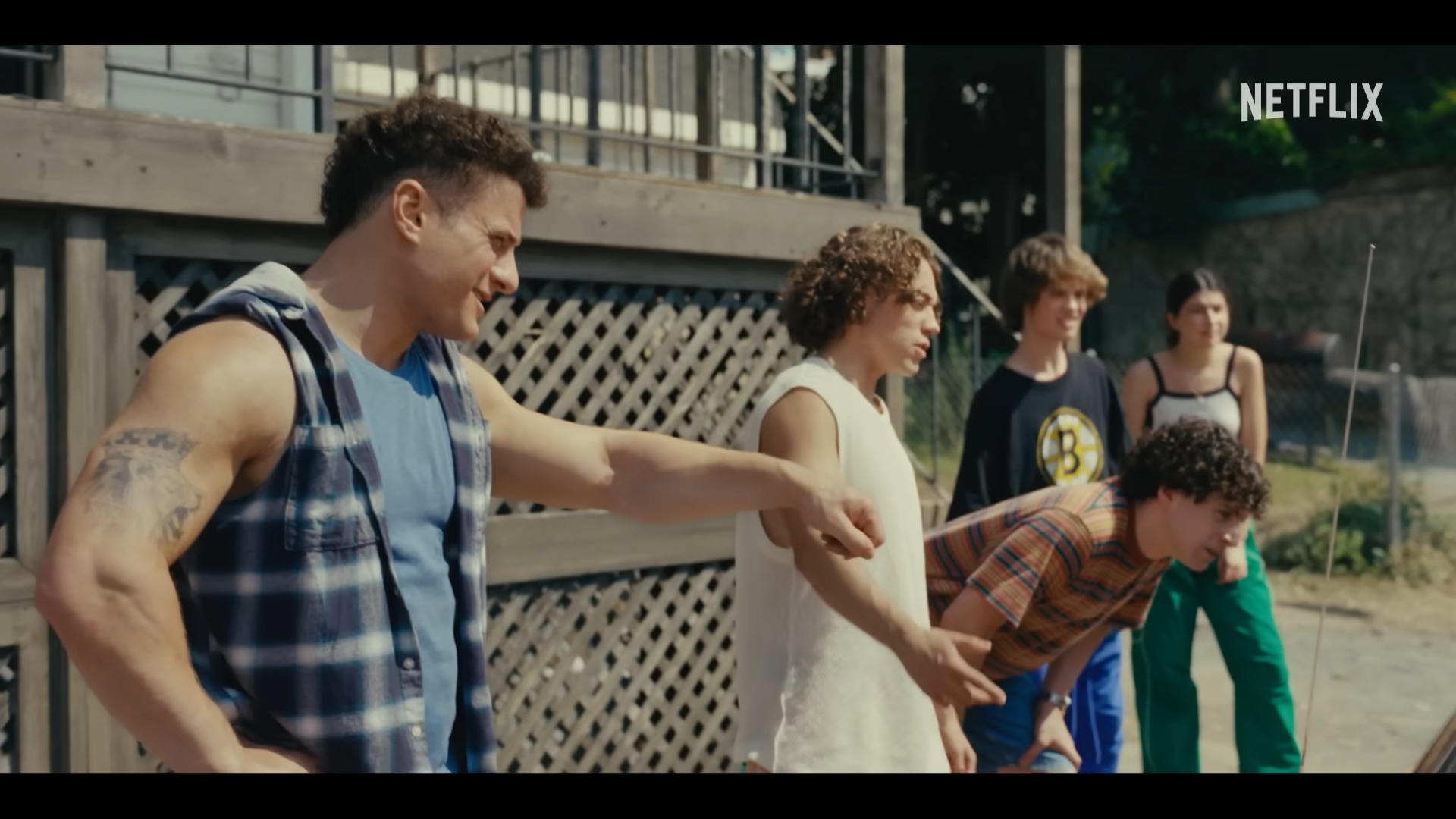 MJF appearing as one of Happy Gilmore's sons in Happy Gilmore 2 (photo - Netflix)