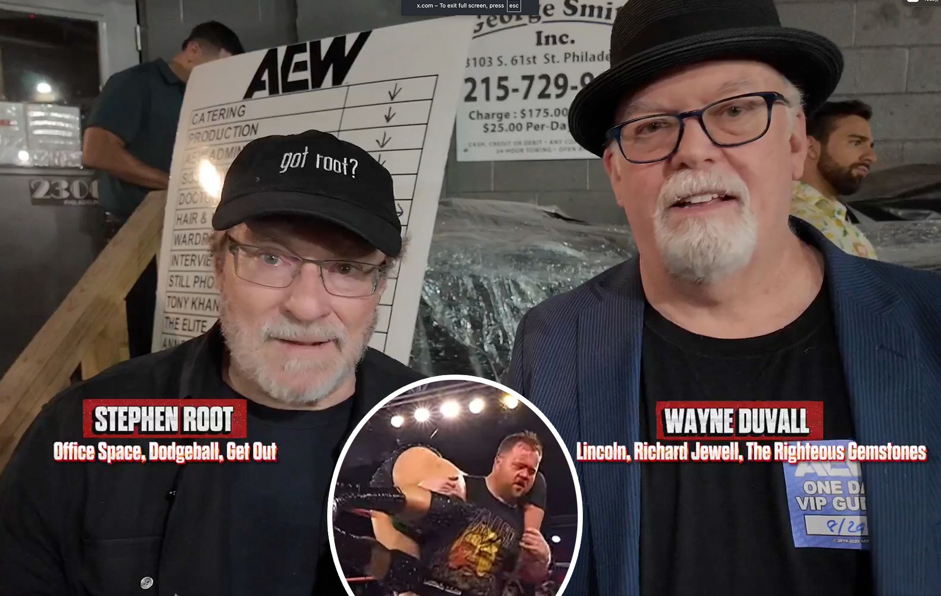  Office Space Star Stephen Root's Reaction to Paul Walter Hauser's Bloody ROH Match